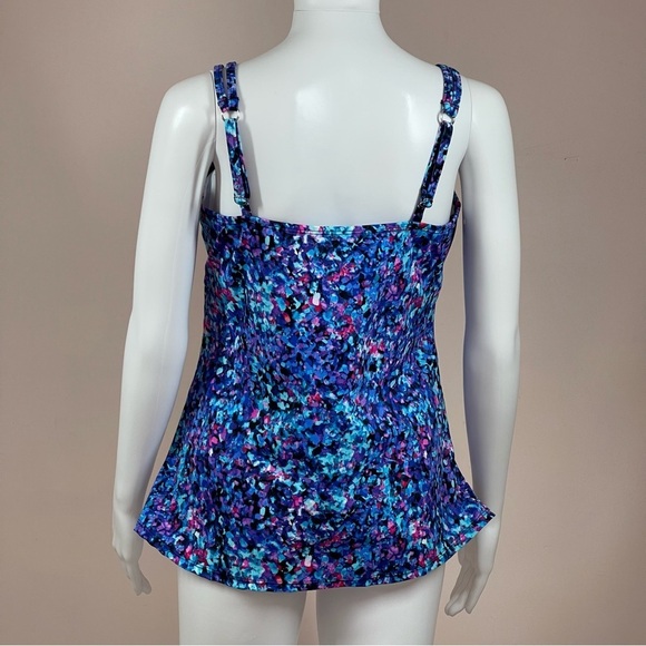 Bal Harbour Women’s Plus Swim Top Tankini size 14 - Picture 3 of 9
